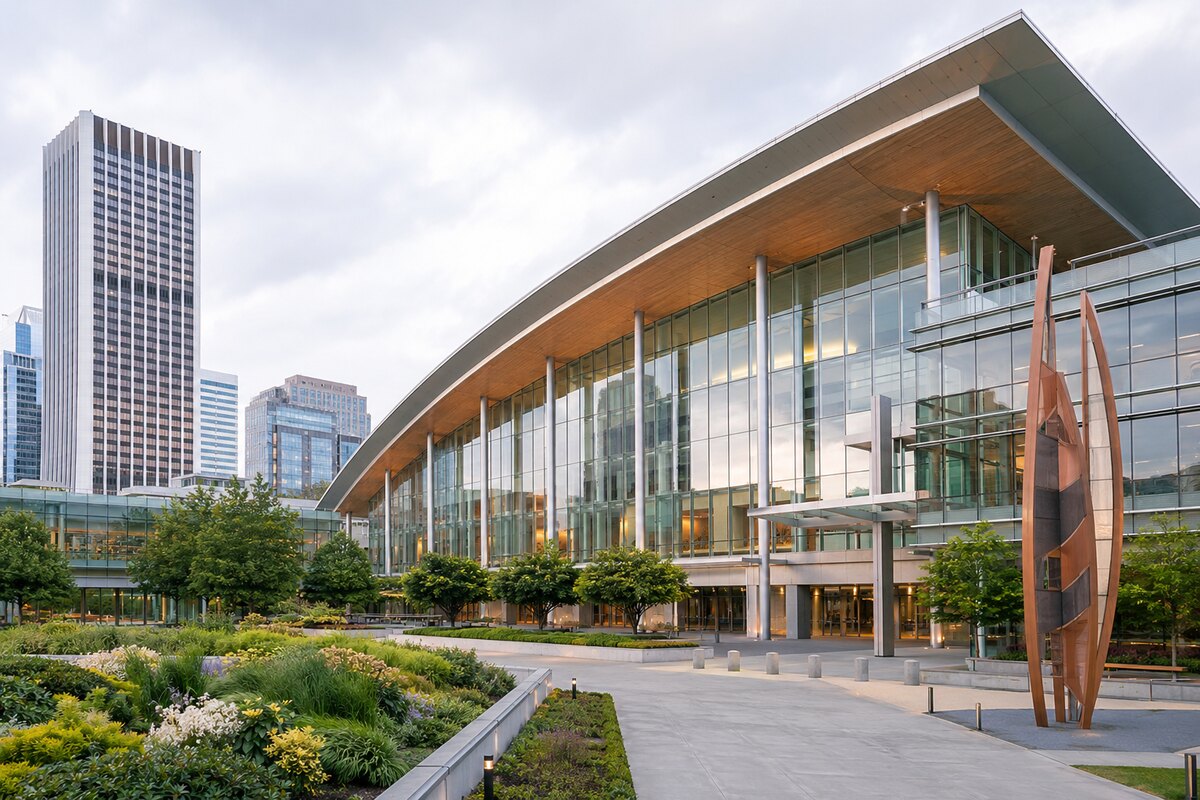 Temporary AI-generated placeholder representing Oregon Convention Center